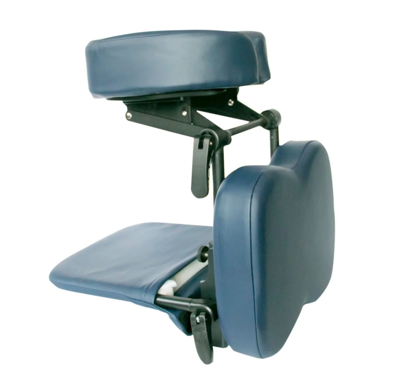 Portable seated support with headrest and armrest